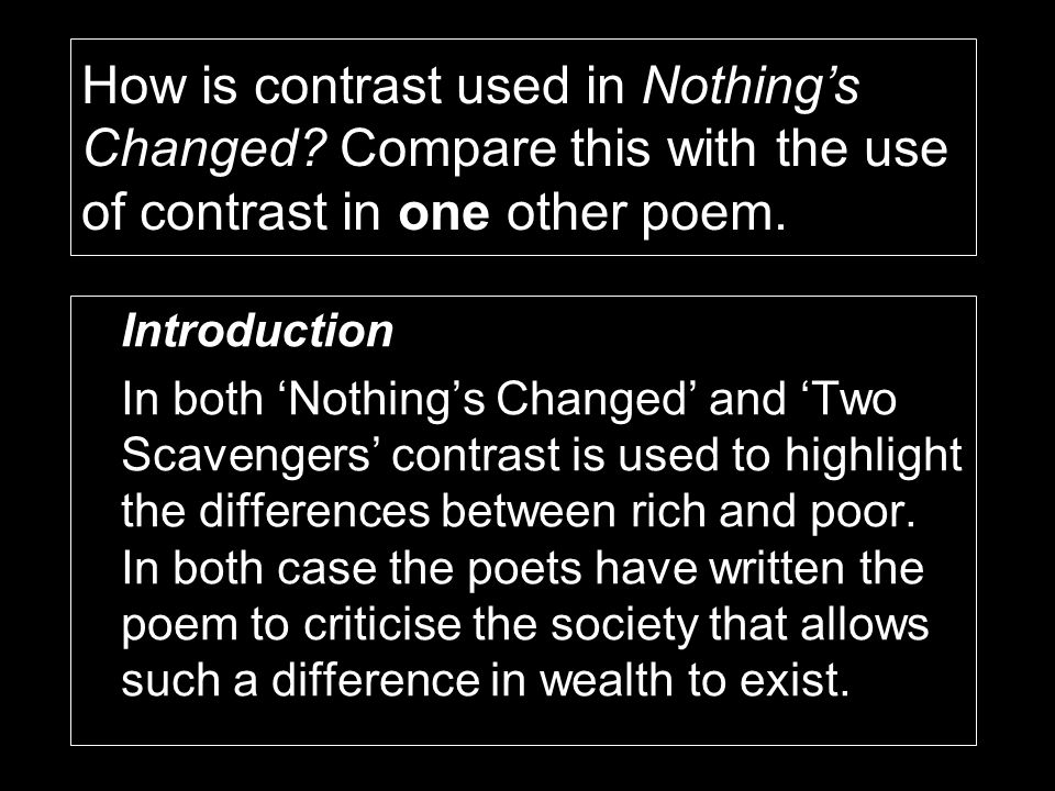 Difference between rich and poor essay
